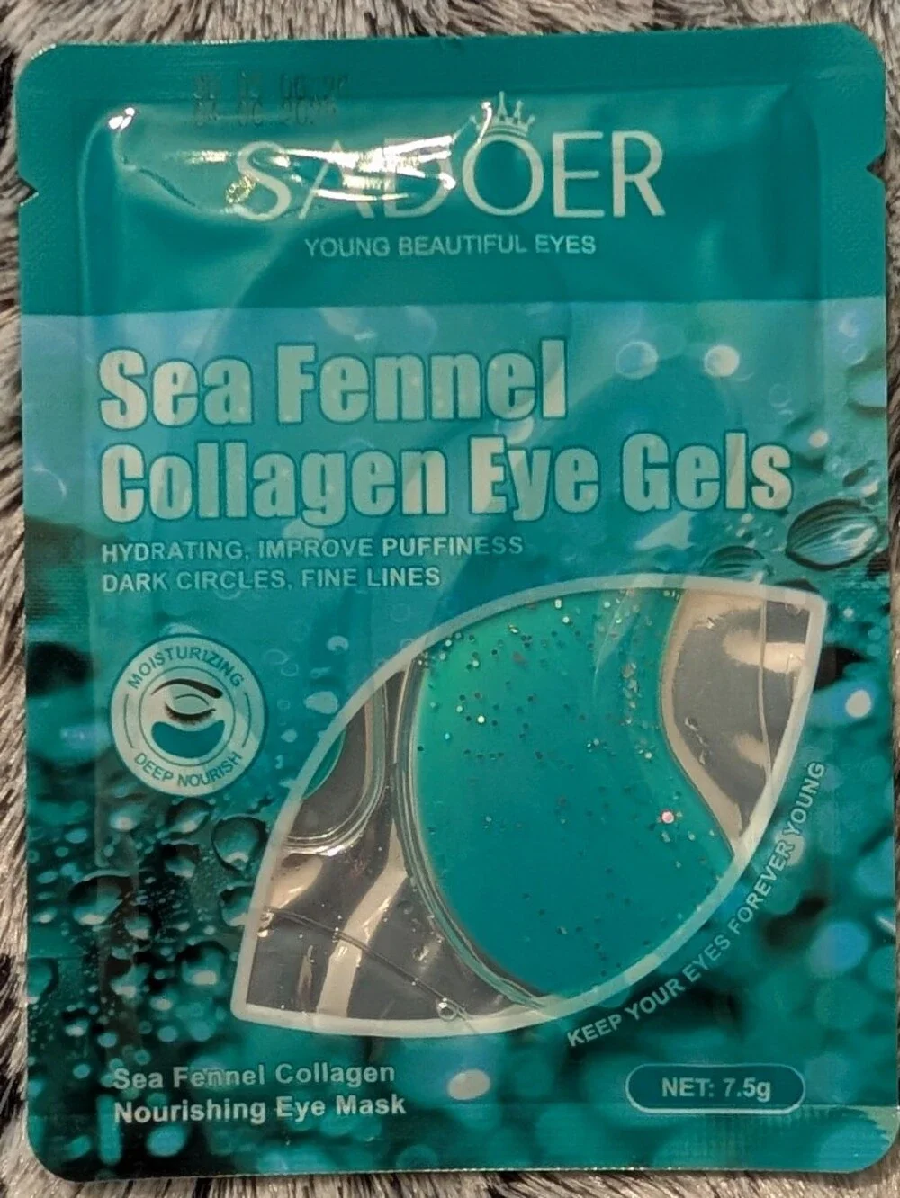 Hydrating Under Eye Gel Patches - Pink, Teal, Blue, Purple Variety
